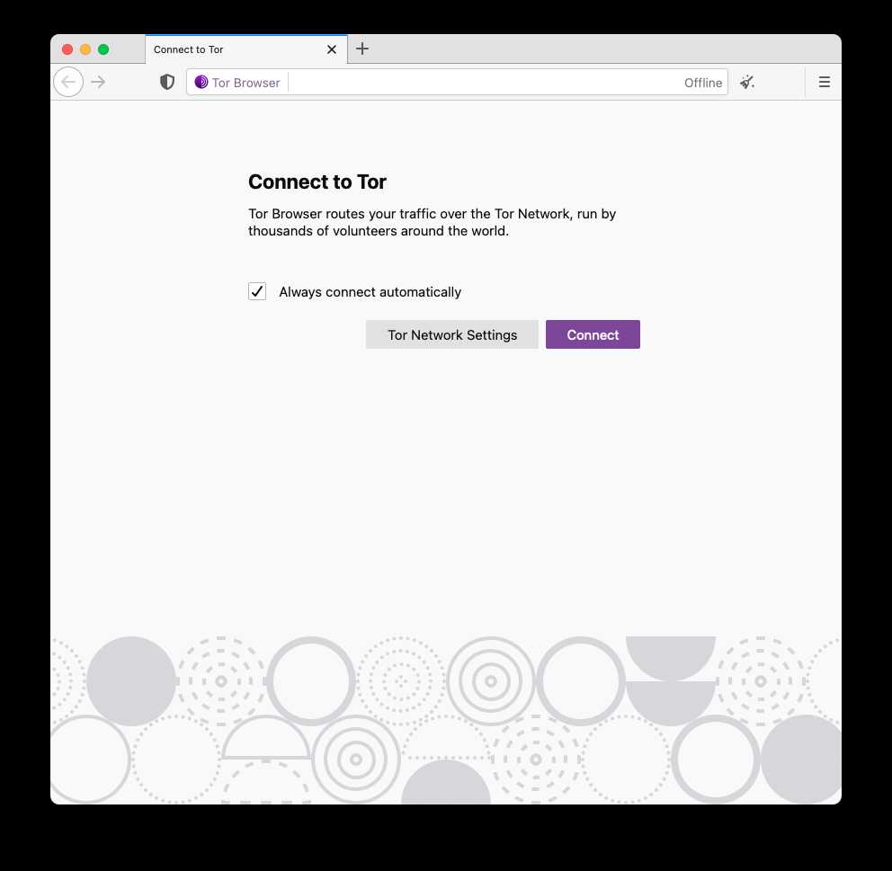 Tor Browser 10.5 about:connect